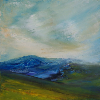 English mountain landscape painting